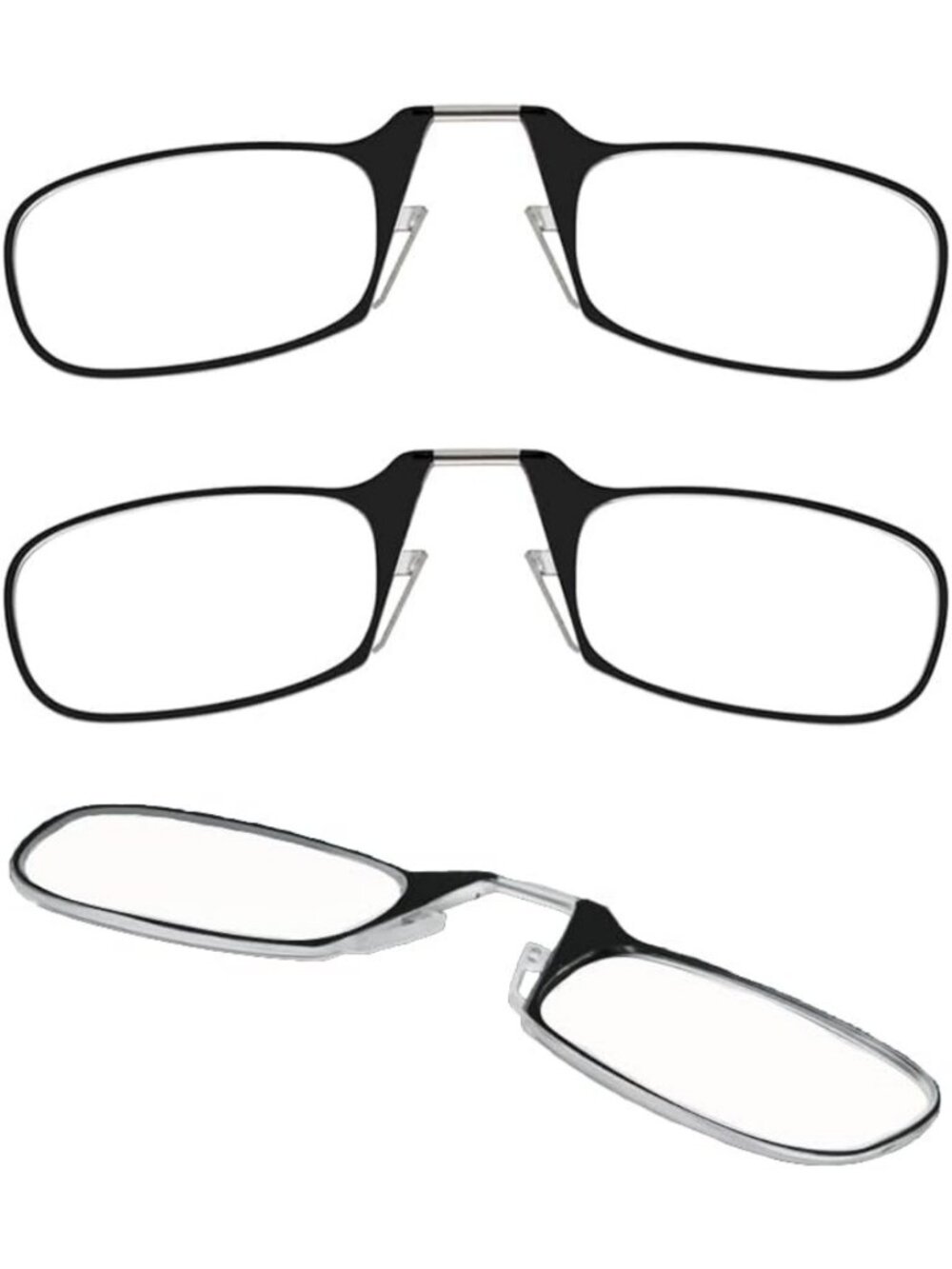 Classic Armless Reading Glasses Multi-Pack | Lightweight, Stylish, Durable